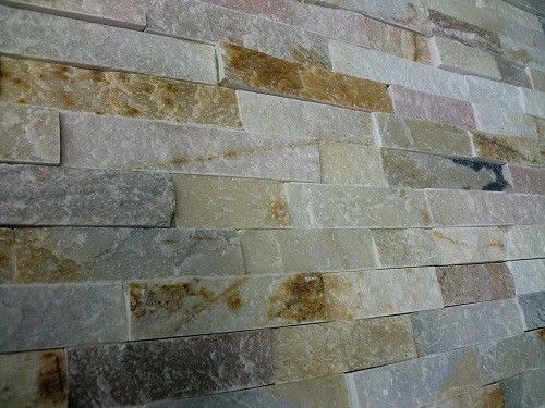 Schiste flatface stonepanel beige slate 15x60x1/2