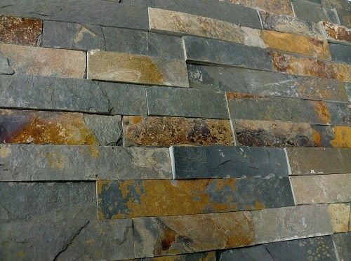 Schiste flatface stonepanel rusty slate 15x60x1/2