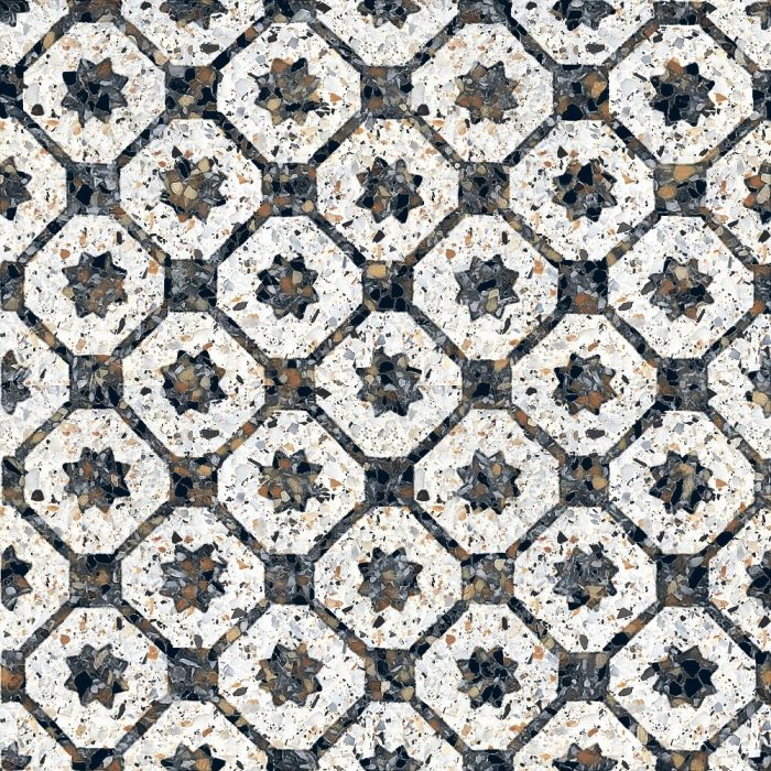 Terrazzo tegels Casale Borgo grigio 25×25 mix