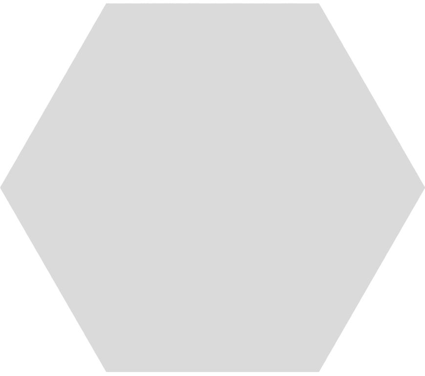 Hexagon Timeless Pearl mat 15×17
