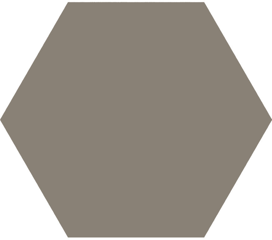 Hexagon Timeless Taupe mat 15×17