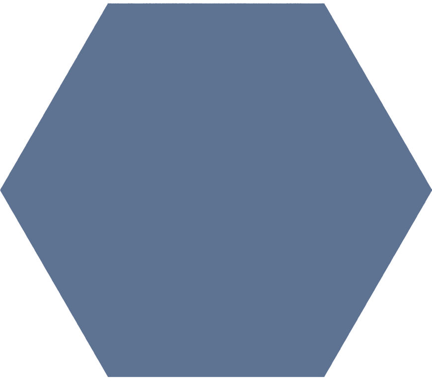 Hexagon Timeless Marine mat 15×17